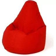 Fotele i pufy dla dzieci - Pufa worek GO GIFT Grusza Jasnoczerwony L 105 x 80 cm | Bezpłatny transport - miniaturka - grafika 1