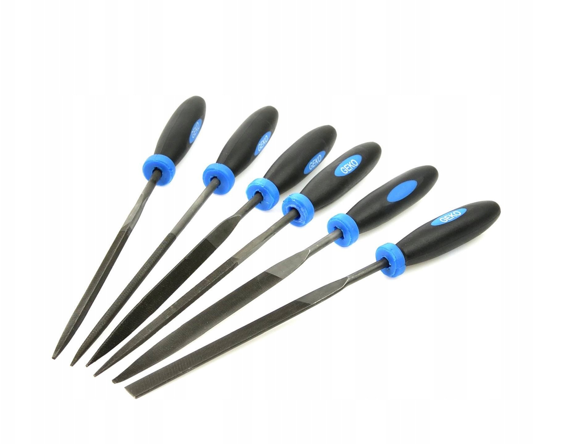 Geko Zestaw pilników iglaków do metalu 6szt. 40