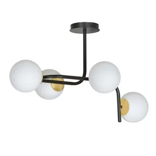 Emibig Ragnar lampa wisząca 4-punktowa czarna/złota 1032/4A 1032/4A - Lampy sufitowe - miniaturka - grafika 1