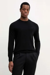 Calvin Klein sweter wełniany męski kolor czarny lekki LV04LB305G - Swetry męskie - miniaturka - grafika 1