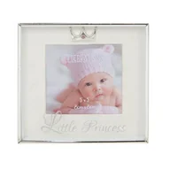 Ramki na zdjęcia - RAMKA NA ZDJĘCIA LITTLE PRINCESS srebrna 8x8 cm - miniaturka - grafika 1