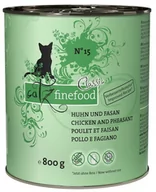 Mokra karma dla kotów - Catz Finefood N.15 Kurczak i Bażant puszka 800g - miniaturka - grafika 1