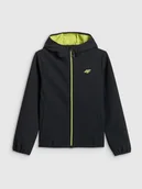 Kurtki i płaszcze dla chłopców - 4F Kurtka softshell wiatroodporna membrana 5000 chłopięca - czarna 164 (13-14 lat) - miniaturka - grafika 1