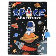 Szkolne artykuły papiernicze - Kosmos Pamiętnik Na Kłódkę Notes Kołowy Zeszyt Dla Dzieci Różne Wzory - miniaturka - grafika 1