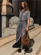 Swetry damskie - Reserved - Sweter z krótkimi rękawami - szary - miniaturka - grafika 1