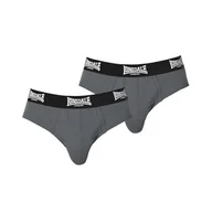 Majtki męskie - Lonsdale slipy męskie szare 2 sztuki, Rozmiar L - miniaturka - grafika 1