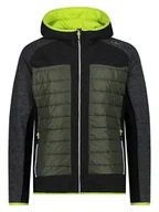 Kurtki i kamizelki sportowe męskie - CMP Kurtka hybrydowa w kolorze khaki - miniaturka - grafika 1