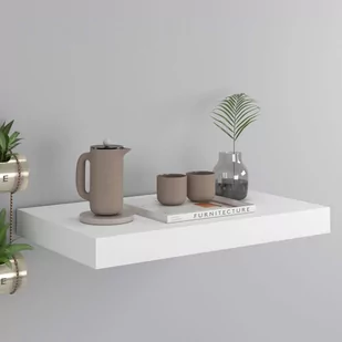 vidaXL vidaXL Półka ścienna, biała, 40 x 23 x 3,8 cm, MDF - Półki do salonu - miniaturka - grafika 1
