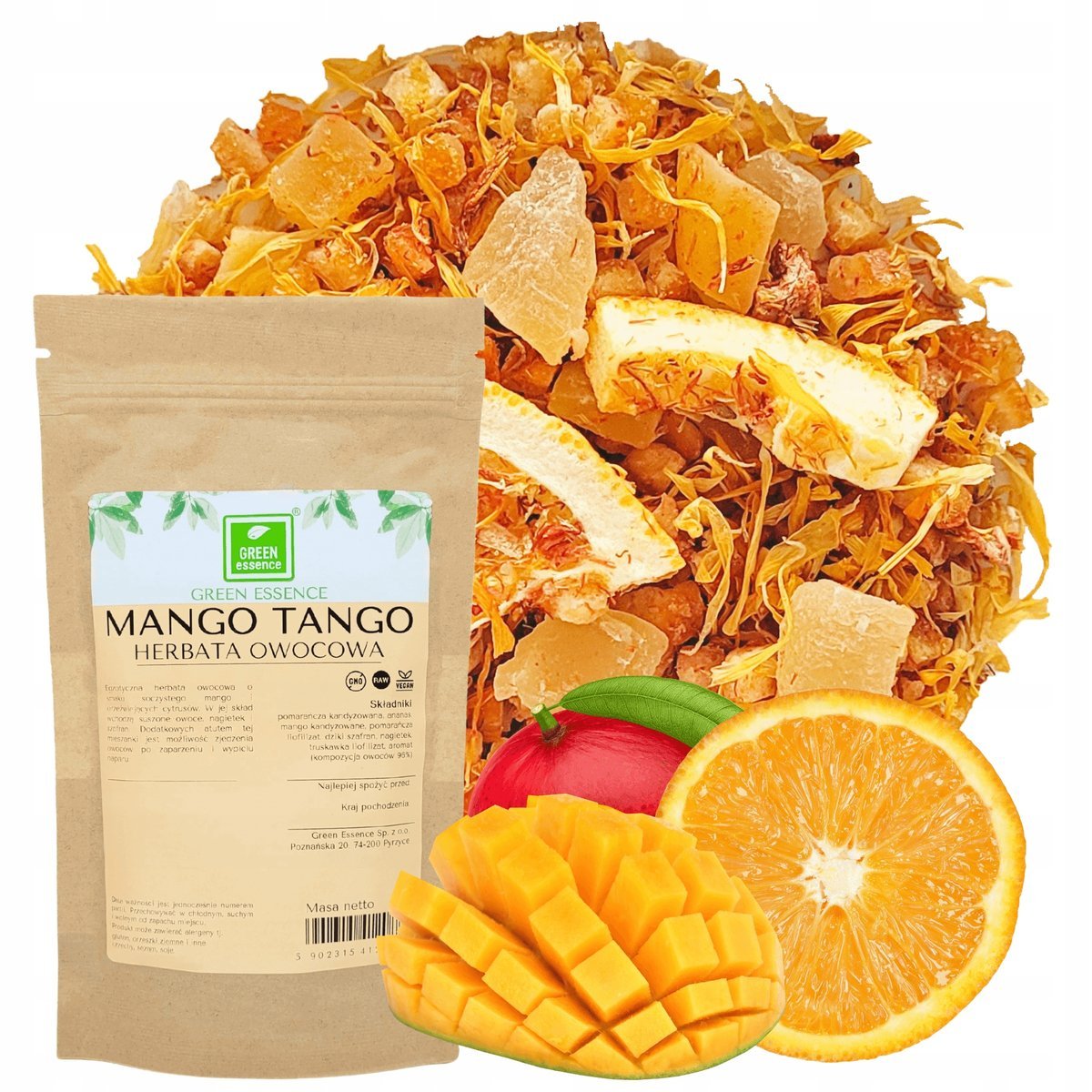 MANGO TANGO herbata owocowa aromatyczna jak ice tea 50g