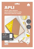 Etykiety do drukarek - APLI 18110 etykiety HOME białe matowe 210 x 297 mm 10 arkuszy - miniaturka - grafika 1