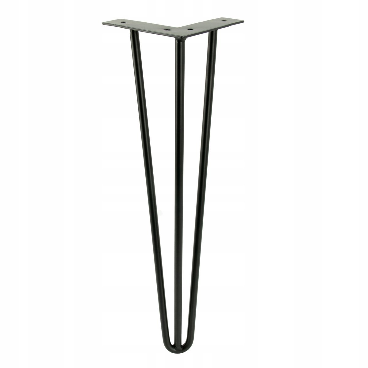 Nóżka metalowa Hairpin legs Loft czarny mat do stolików krzeseł 41 cm