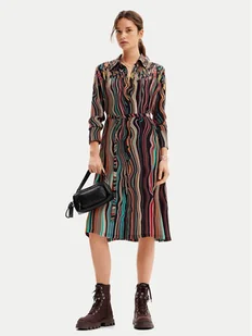Desigual Sukienka koszulowa Charlotte 24WWVW65 Kolorowy Regular Fit - Sukienki - miniaturka - grafika 1