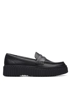 Clarks Skórzane mokasyny "Torhill Penny" w kolorze czarnym - Mokasyny damskie - miniaturka - grafika 1
