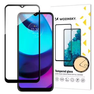Wozinsky super wytrzymałe szkło hartowane Full Glue na cały ekran z ramką Case Friendly Motorola Moto E20 czarny - Szkła hartowane na telefon - miniaturka - grafika 1