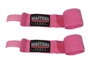 Masters Fight Equipment, Bandaże bokserskie, BB-3, różowe, 300 cm - Bandaże bokserskie - miniaturka - grafika 1