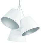 Lampy sufitowe - MacoDesing Lampa wisząca MACODESING Ambrozja 070-061, 60 W, biało-srebrna - miniaturka - grafika 1
