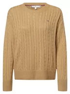 Swetry damskie - Tommy Hilfiger - Sweter damski, beżowy - miniaturka - grafika 1