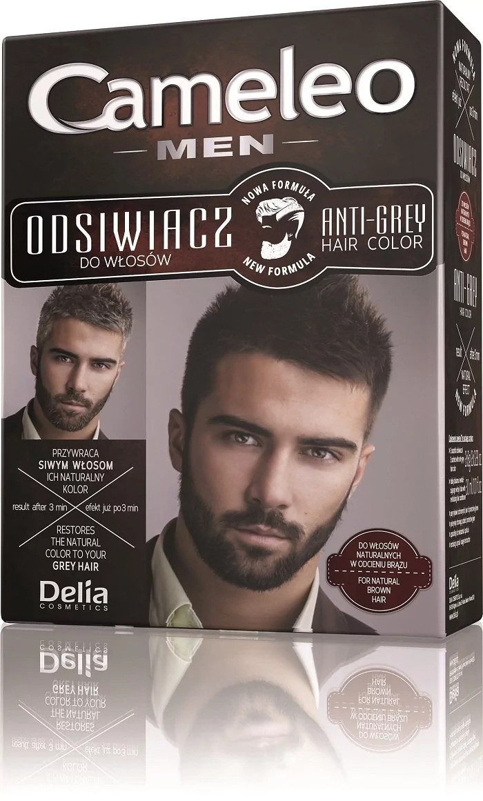 Delia Cosmetics Cameleo Odsiwiacz dla mężczyzn do włosów naturalnych i brązowych 1op