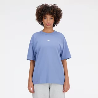 Koszulki i topy damskie - Koszulka damska New Balance WT33510MYL  niebieska - grafika 1