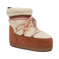 Śniegowce damskie - Michael Kors Śniegowce ZELDA | zamsz | shearling - miniaturka - grafika 1