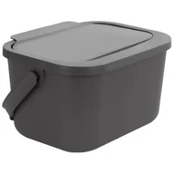 Kosze na śmieci - Kosz na śmieci PRACTIC Mini Bini 15110893 4.5L Szary - miniaturka - grafika 1