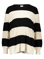 Swetry damskie - ONLY Sweter w kolorze czarno-kremowym - miniaturka - grafika 1
