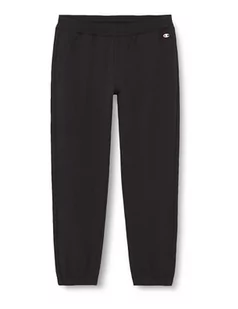 Champion Legacy American Classics W-Light Stretch Fleece High-Waist Elastic Cuff spodnie dresowe damskie, Czarny, S - Spodnie sportowe damskie - miniaturka - grafika 1