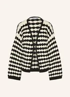 Swetry damskie - More & More Dzianinowe Wdzianko schwarz - miniaturka - grafika 1