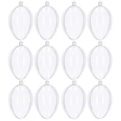 Bombki - Bombki akrylowe 12 szt. 7 cm jajo faberge dekoracja decoupage - miniaturka - grafika 1