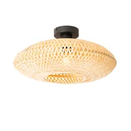 Oprawy, klosze i abażury - QAZQA Orientalna lampa sufitowa bambusowa 40 cm - Ostrawa - miniaturka - grafika 1