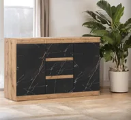 Szafki RTV - Komoda 3 Szuflady Szafka Rtv Sypialnia Nowoczesna Dąb Wotan San Sebastian - miniaturka - grafika 1