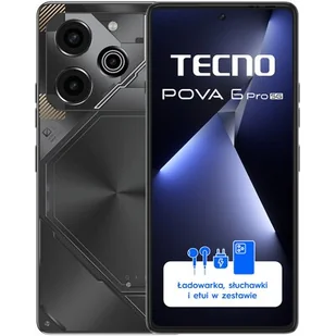 Tecno Pova 6 Pro 5G 12/256GB Szary - Telefony komórkowe - miniaturka - grafika 1