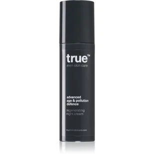 True men skin care - Regenerujący krem przeciwzmarszczkowy do twarzy na noc - 50 ml - Kosmetyki do pielęgnacji twarzy męskie - miniaturka - grafika 1