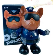 Zabawki interaktywne dla dzieci - Pies Policjant Interaktywny Tańczy Gra Świeci Buldog - miniaturka - grafika 1