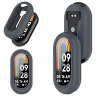 Akcesoria do smartwatchy - Etui silikonowe Vanfone do Xiaomi Mi Band 8, ciemnoszare - miniaturka - grafika 1