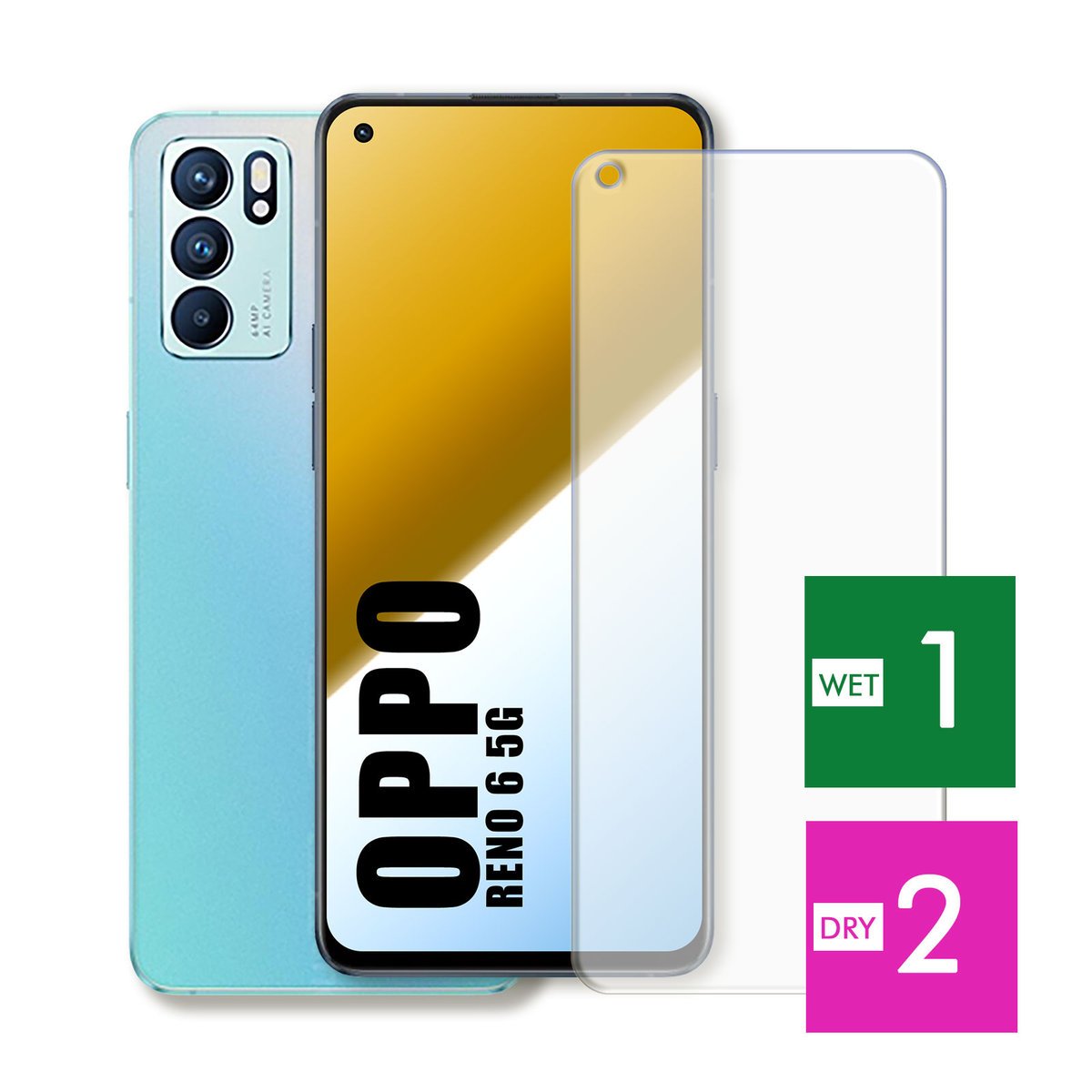 WZMOCNIONE SZKŁO DO OPPO RENO 6 5G SZYBKA HARTOWANE 9H JAKOŚĆ