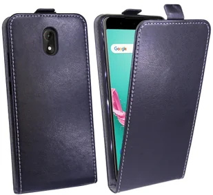 Wiko Lenny 5 etui na telefon komórkowy kieszonka etui z klapką etui ochronne na smartfona czarny - Etui i futerały do telefonów - miniaturka - grafika 1