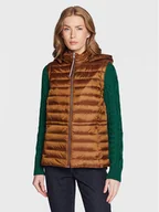 Kamizelki damskie - Tommy Hilfiger Bezrękawnik WW0WW37265 Brązowy Regular Fit - miniaturka - grafika 1