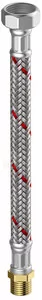 Wąż w oplocie 10bar,L=100 cm,3/4" gwint wewnętrzny / gwint zewnętrzny nierdzewny - Węże elastyczne - miniaturka - grafika 1