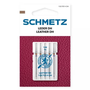 Igły do maszyn do szycia 130/705H DH do skóry Schmetz 5x100 - Akcesoria i części do maszyn do szycia - miniaturka - grafika 1