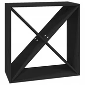 Szafki kuchenne - Szafka na wino, czarny, 62x25x62 cm, lite drewno s - miniaturka - grafika 1