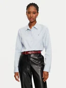 Koszule damskie - Tommy Hilfiger Koszula WW0WW44084 Błękitny Regular Fit - miniaturka - grafika 1