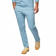 Dresy męskie - Dresowe spodnie męskie bez ściągacza - jasnoniebieskie V7 OM-PABS-0206 L - miniaturka - grafika 1