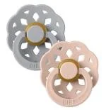 Smoczki uspokajające - BIBS Smoczek Uspokajający z Kauczuku Boheme, Cloud & Blush 6 m+, 2szt. - miniaturka - grafika 1