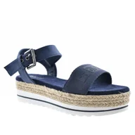 Sandały damskie - Sandały damskie BIG STAR LL274869 espadryl - miniaturka - grafika 1