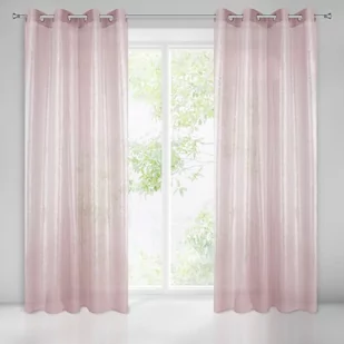 Eurofirany Zasłona Lauren 140x250 Różowa ex-zas-lauren-ró+sr-140x250-prze - Zasłony - miniaturka - grafika 1