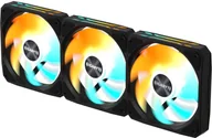 Wentylatory komputerowe - GIGABYTE ventilátor EZ CHAIN FAN 3-PACK, 3x120mm, černá GP-GBT EZFAN1203 - miniaturka - grafika 1