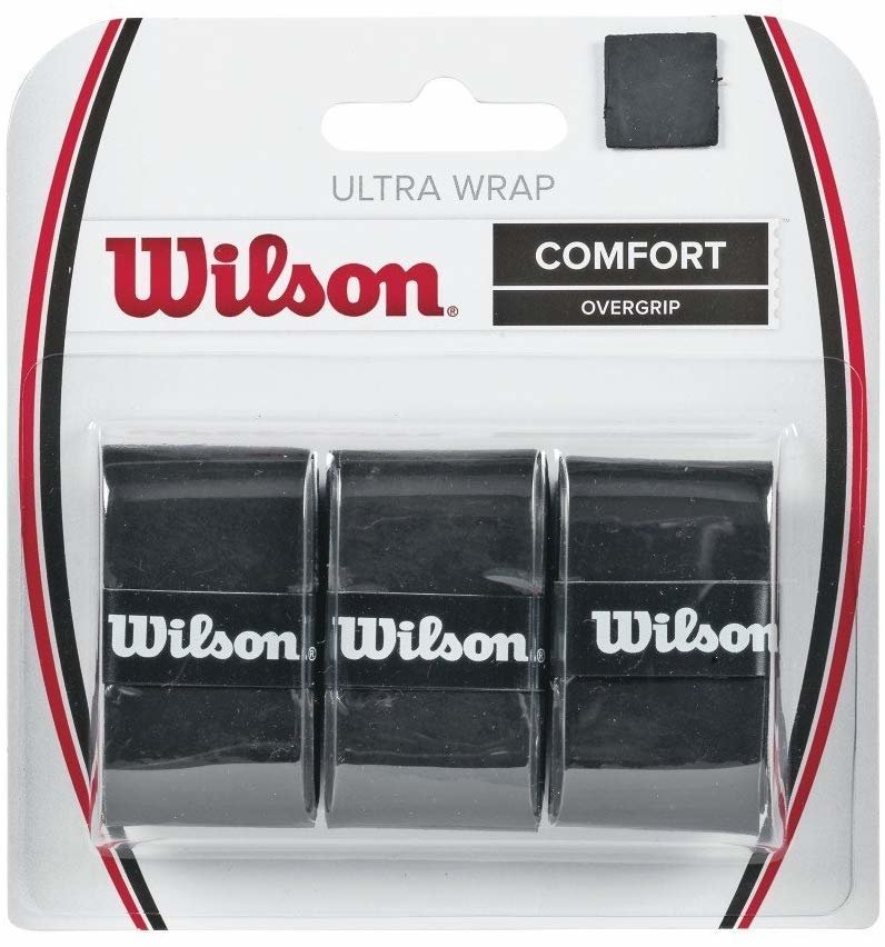 Wilson Owijki tenisowe Ultra Wrap (3 szt.) - black WRZ403000