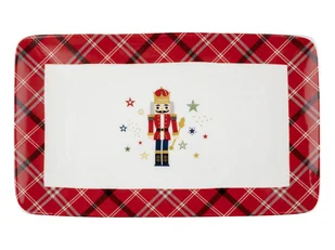 Talerz do serwowania półmisek porcelanowy Nutcracker Dziadek do orzechów 20x12,8 cm - Miski i półmiski - miniaturka - grafika 1