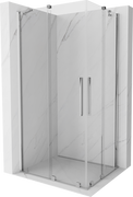 Kabiny prysznicowe - Mexen Velar Duo kabina prysznicowa rozsuwana 90x80 cm, transparent, chrom - 871-090-080-02-01 - miniaturka - grafika 1